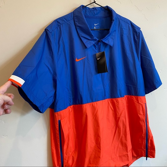 NIKE Coaches Lightweight Short Sleeve Jacket Boise Denver Broncos Florida Gators - Picture 2 of 11